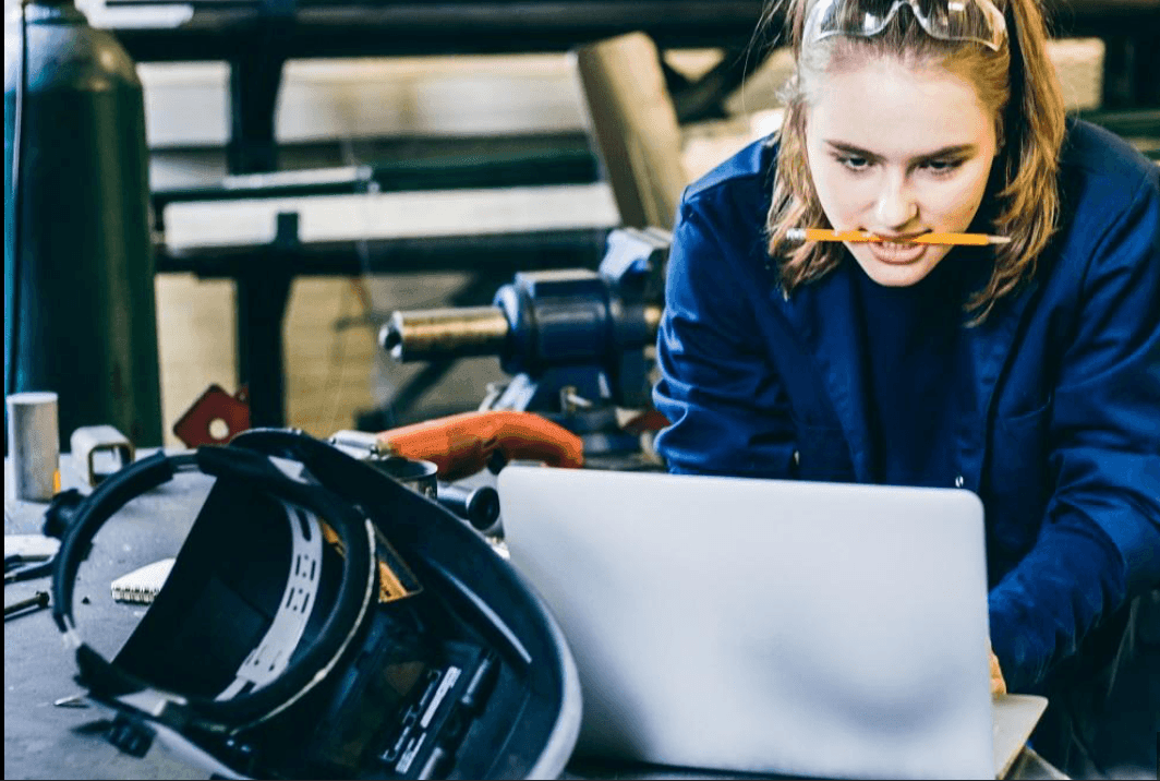 Certified welder from Top Line Welding Services trained in AWS welding standards for high-precision fabrication